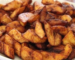 Kelewele - Fried ripen plantain seasoned with ginger and other and other spices